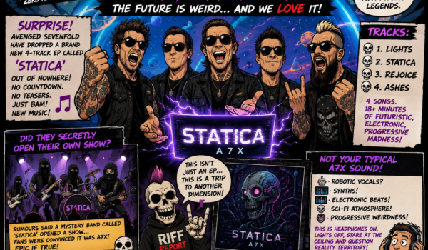 🤖🔥 Avenged Sevenfold Unleash Surprise EP ‘Statica’ — And It’s Their Wildest Sonic Experiment Yet