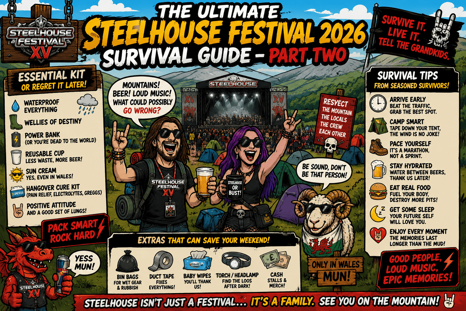 Steelhouse Festival 2026 survival tips and essentials for a great experience.