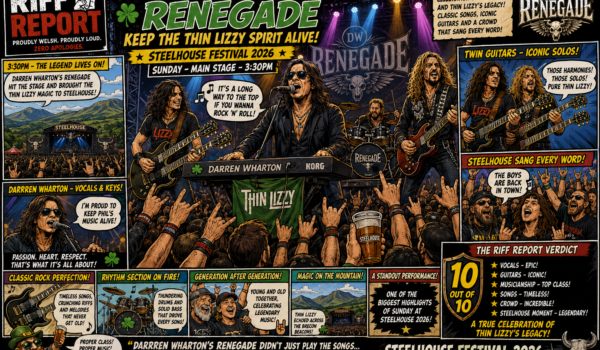 🍀🎸 Darren Wharton’s Renegade Keep the Thin Lizzy Spirit Alive at Steelhouse Festival 2026 🔥🏔️