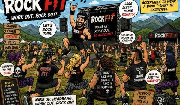 🤘 ROCKFIT AT FESTIVALS – HEADBANG YOUR WAY TO FITNESS BEFORE THE FIRST RIFF! 💪🎸