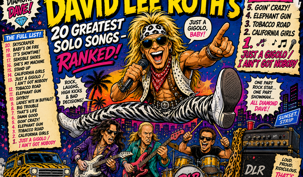 🎤💎 DAVID LEE ROTH’S 20 GREATEST SOLO SONGS – RANKED! 🔥🤘