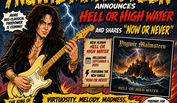 🎸🔥 YNGWIE MALMSTEEN ANNOUNCES ‘HELL OR HIGH WATER’ AND SHARES ‘NOW OR NEVER’ 🤘⚡
