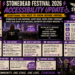 810d462c-3ad2-4c4c-a19f-64aaea8b72f9 - the Riff Report Blog Poster for Stonedead Festival 2026 highlighting accessibility update and inclusive weekend info with wheelchair symbol and stage image.