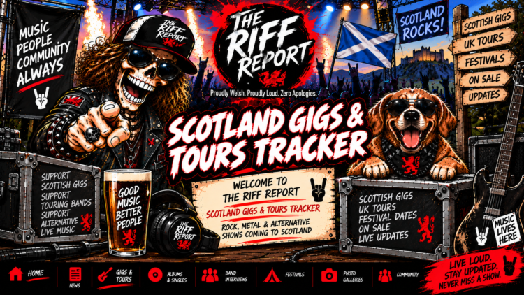Scotland Gigs & Tours Tracker – Rock, Metal & Alternative Shows Coming To Scotland