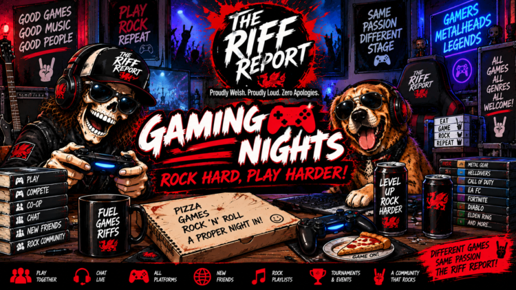 The Riff Report Gaming Nights – Rock Hard, Play Harder!