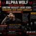 A89a845b-b2bd-410b-ac45-1fbeed9c457a - the Riff Report Blog News-style poster announcing Alpha Wolf parts ways with Lochie Keogh and cancels all remaining 2026 shows, featuring a band photo and bold headlines.