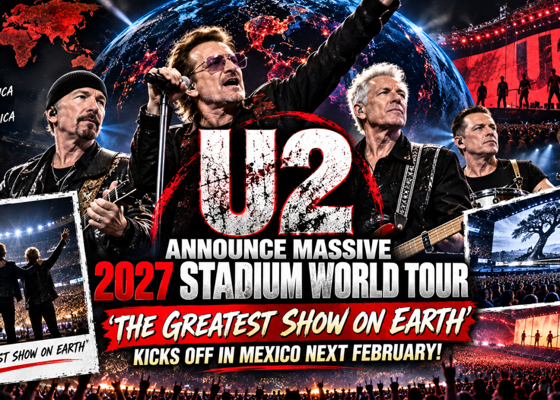 Lawrence Riff 🎸🔥 U2 Announce Massive 2027 Stadium World Tour – ‘The Greatest Show On ...
